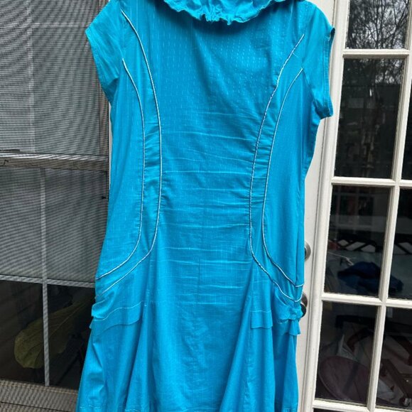 NEXX NEW YORK SCOOP NECK COTTON BLEND Dress, Size Euro 46 / US 10 (L) - Picture 5 of 6